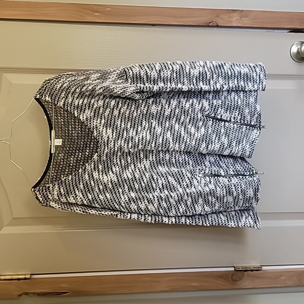 Miami Size Small Sweater With Decorative But Functional Zippers At The Bottom.